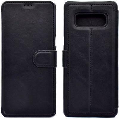 Puzdro Samsung Note 8 - Prémiová koža - Skladacie puzdro - Ochrana proti nárazom - Čierne - Unisex