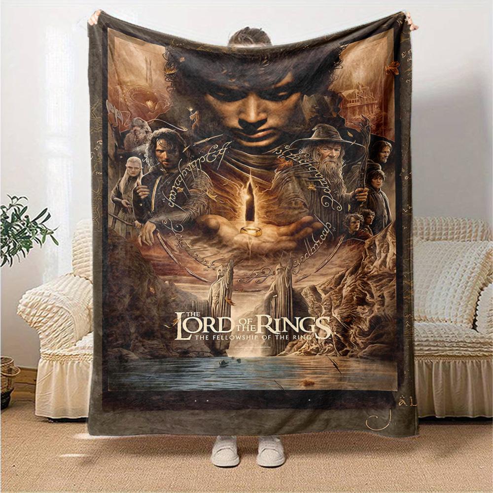1pc Lord of the Rings Fellowship Blanket Lightweight Flannel Throw for Sofa Bed Travel Camping Livingroom Office Couch Chair1108KK