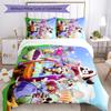 Digitaler Zirkus Bettwäsche-Set Atmungsaktive Bettbezug mit Kissenbezügen Dekorative Bettwäsche für Schlafzimmer Heimdekoration Geburtstagsgeschenk