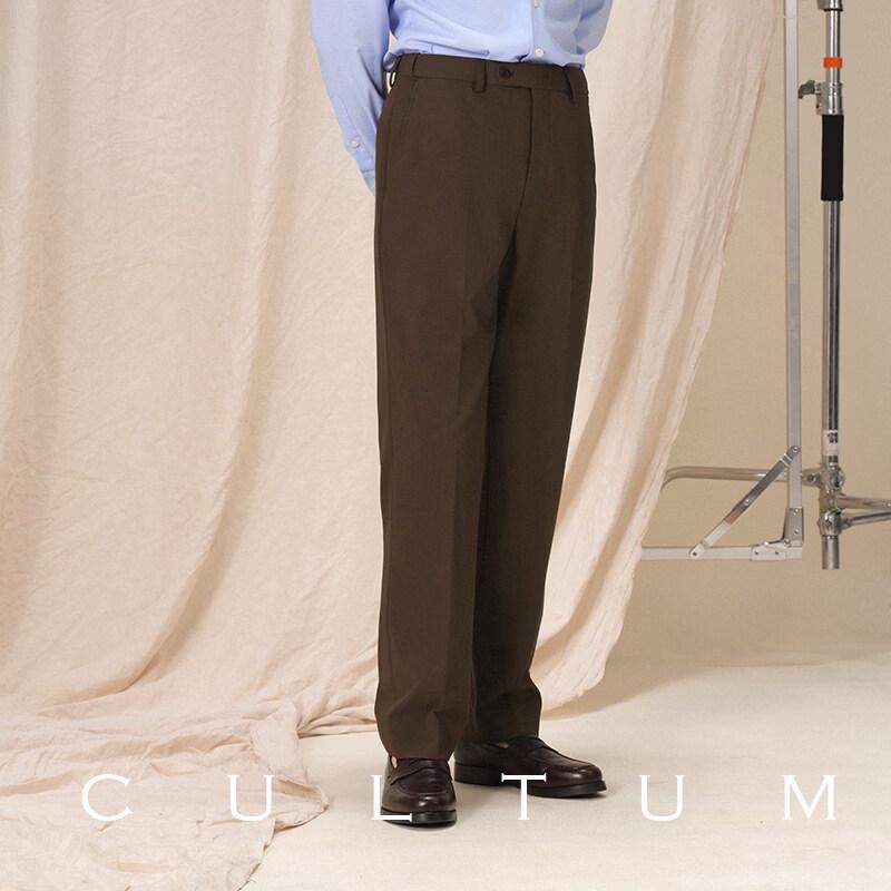 CULTUM Men's Bamboo Fiber Stretch Flat-Front Casual Pants