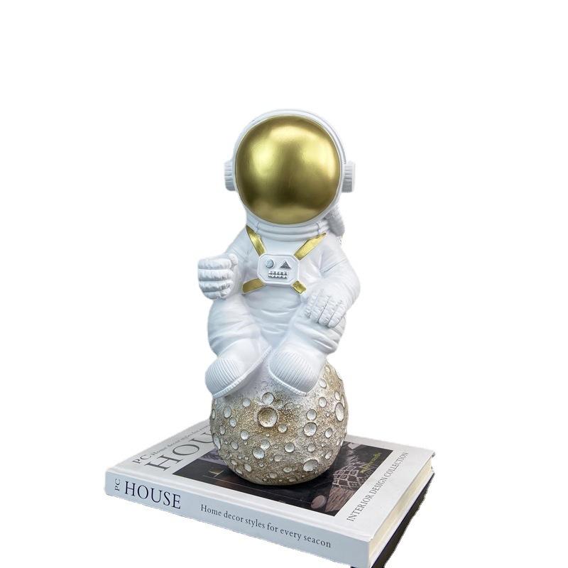 

Современные простые украшения из смолы в виде астронавта для гостиной, кабинета, книжного шкафа, спальни, модное легкое украшение
