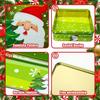 Christmas Iron Box With Skylight Tin Plate Box With Cookies Mousse Cake Packaging Christmas Square Small Iron Box