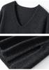 Autumn/Winter 2025 Women's V-neck Loose Cashmere Sweater - Thick Knit Lazy Style Pullover