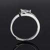 Women's Adjustable Water Drop Diamond Ring - Elegant and Versatile Design