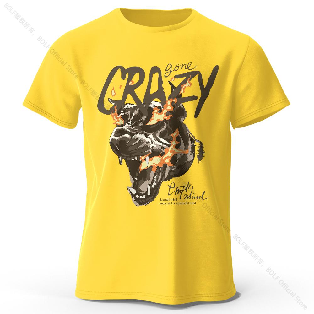 Home Comfort Tiger Printed 100% Cotton T-Shirt, Lightweight Round Neck Short Sleeve Tee, Unisex Relaxed Fit