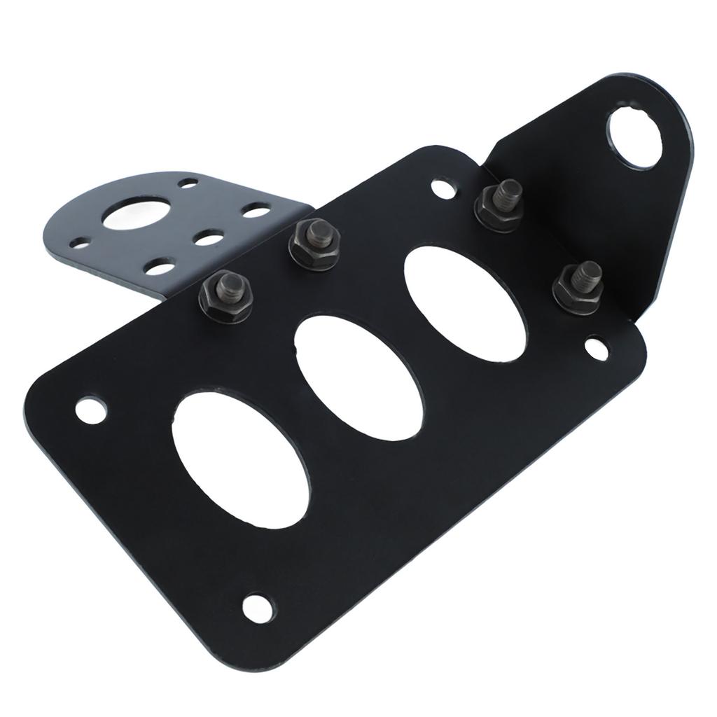 Side Mount License Plate Bracket Iron Construction Retro Number Plate Frame for Motorcycle