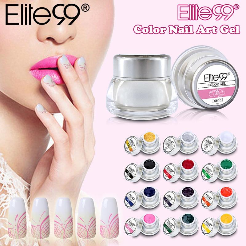 Buy Elite99 3D Nail Art Paint Color Gel Draw Painting Acrylic Color UV