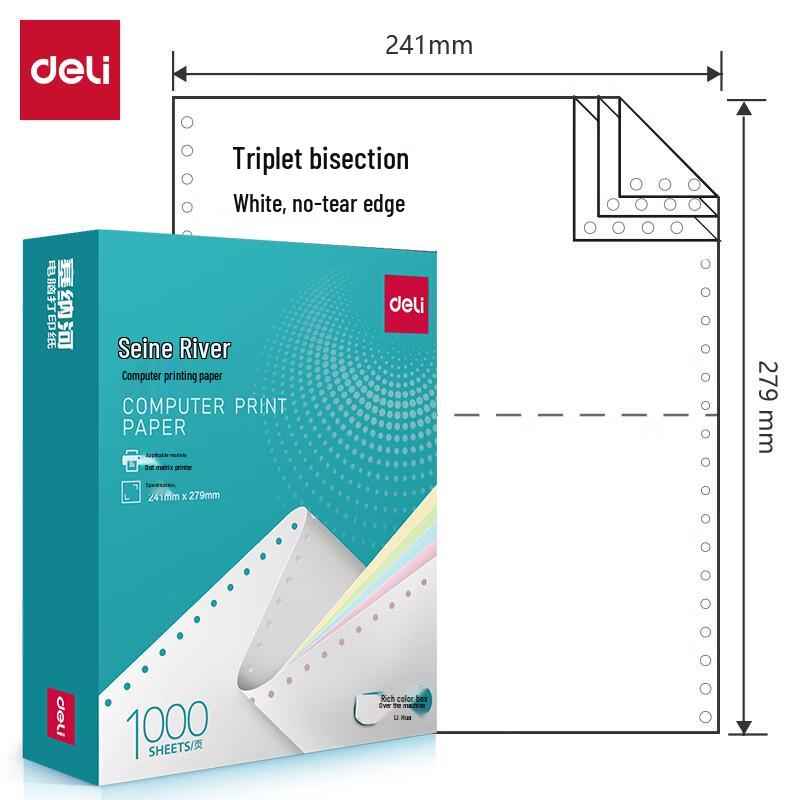 Deli Seine N241-3 Computer Printing Paper