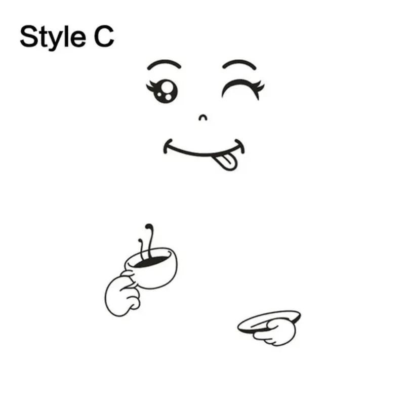 

Милые мультяшные наклейки на холодильник, украшения для дома, настенные наклейки на окна, кухонные наклейки на двери холодильника