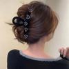 High-Grade Flocking Heart Shape Rhinestone Large Hair Clip Hair Accessories Clip Hairware