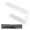 Tissue Holder Punch Free Wall Mounted Acrylic Roll Paper Hanger for Bathroom KitchenWhite