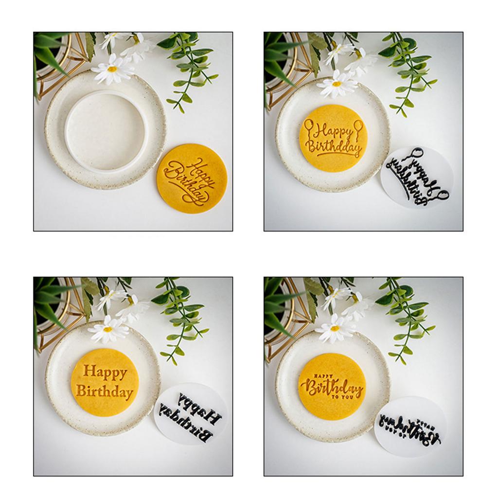 Geburtstagskeks für Geburtstag mit Plastikformen Geburtstagsfeier Fondant-Ausstecher Plastiktextur für Geburtstag