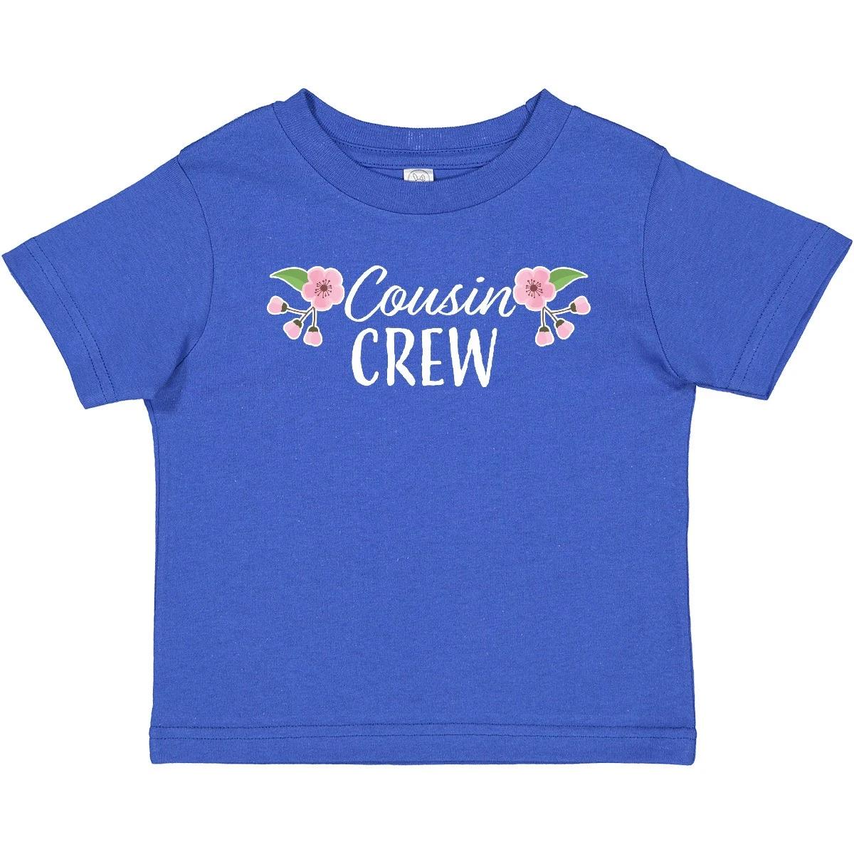 Inktastic Cousin Crew With Flowers Baby T-Shirt Family Squad Little Big Team 130