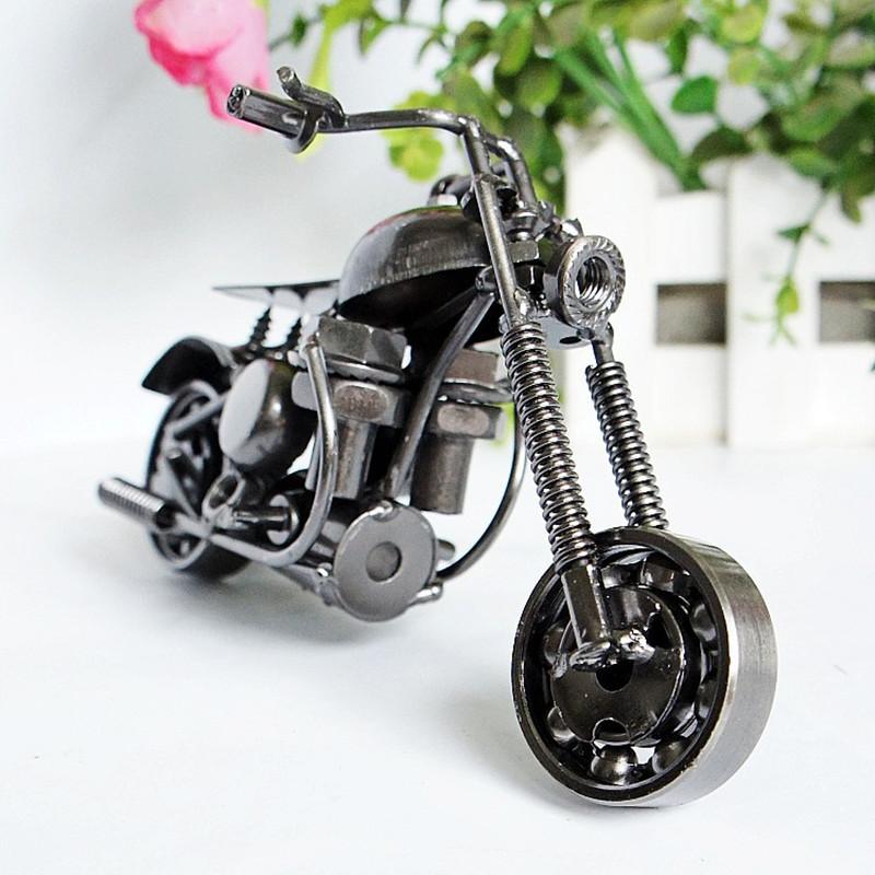 Metal Iron Motorcycle Model Special Promotion Iron Ornaments Handmade Crafts Gifts Multiple Options Available