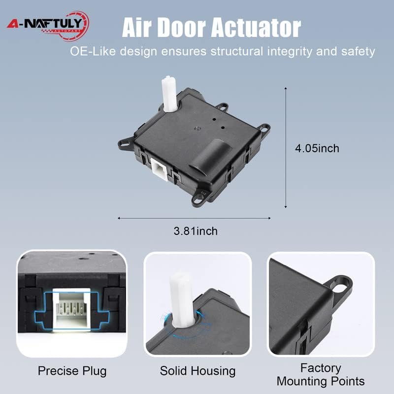 Rear HVAC Blend Door Actuator Replacement Fits For Ford Expedition 2002-2017, Ford Explorer 2002-2010, Lincoln/Mercury, Temperature Control Air Door