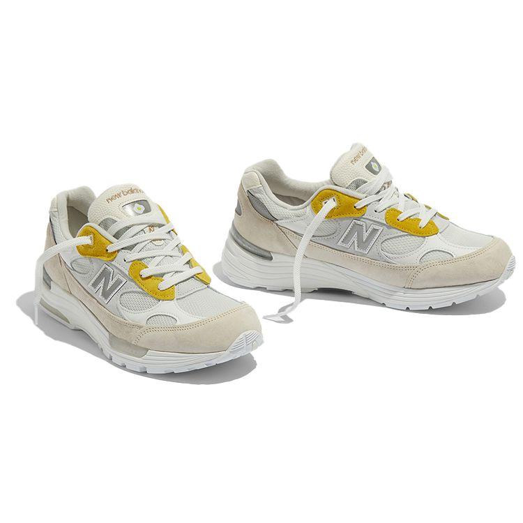Paperboy Paris x New Balance 992 Made in USA Spiegelei Unisex Sneaker Creme Nimbus-Wolke Gelb M992PB1