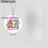 " I Survived 67 Days of School "Ornament, Graduation Suitable for School Milestones, No Electricity Needed, Nurseries, Vintage Home Decor Wall for Bar