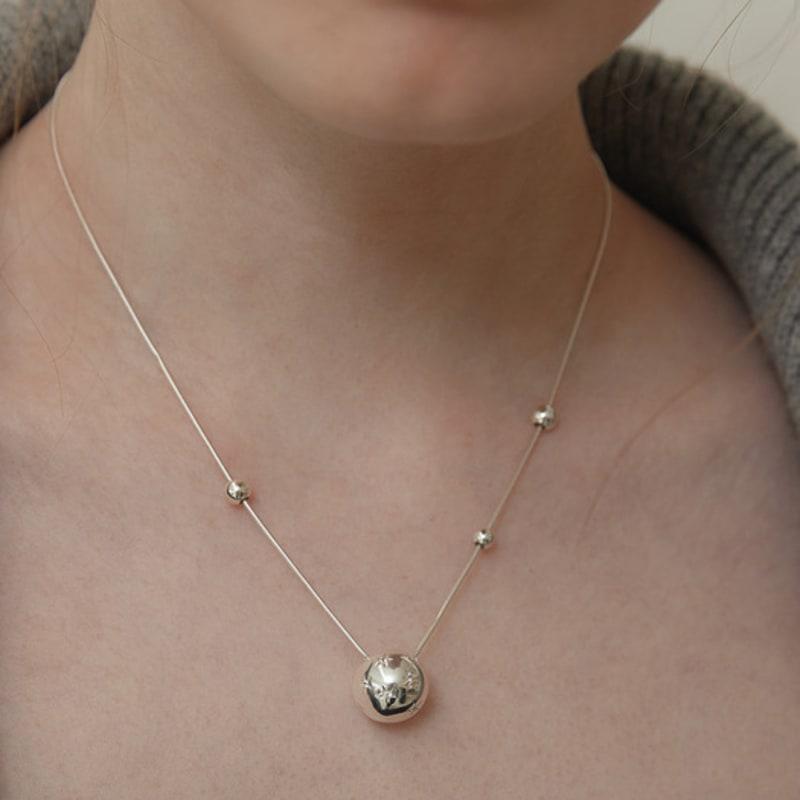 Tatiana (925 Silver) Star Mirror Ball Necklace NZ2154