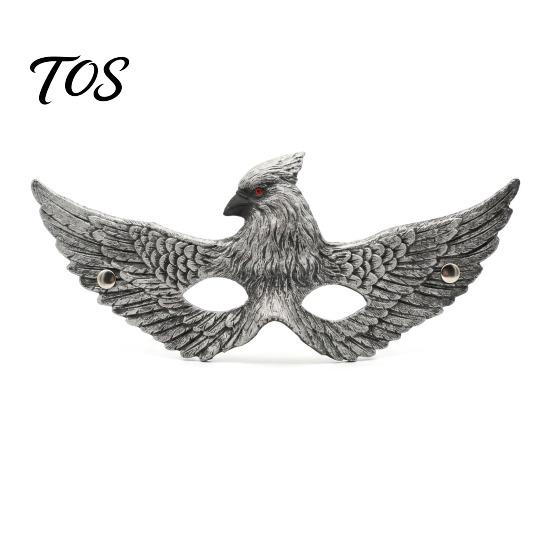 Professionelles Cosplay Requisit Adler Maske, Realistische Vogel Halbgesichts Maske Verstellbar Maskerade für Halloween, Karneval Party Kostüm Retro Halloween