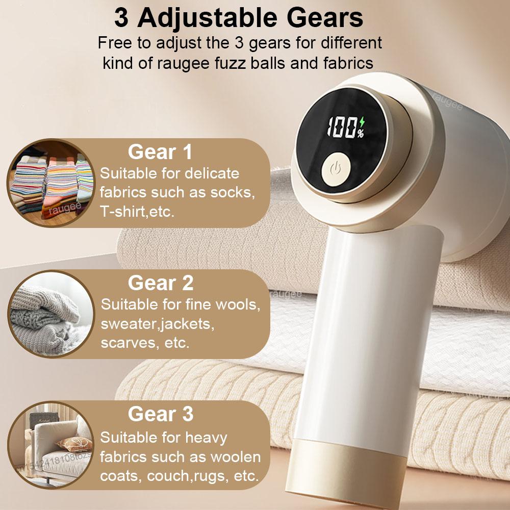 Electric Lint Remover For Clothing Fabric Shaver Electric Pellet Fluff Remover Rechargeable Hairball Fuzz Removers for Clothes