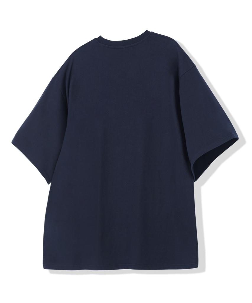 Modernoment Pin Logo Oversized Short Sleeve T-Shirt [Navy]