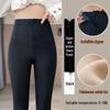 Women's High-Waist Zipper Tummy Control Pants with Shark Skin Texture - Autumn/Winter Velvet Bodycon Base Layer