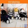 Wear Cool Clothes Cat Cartoon Plush Doll With Pp Cotton Filling For Backpack Decoration