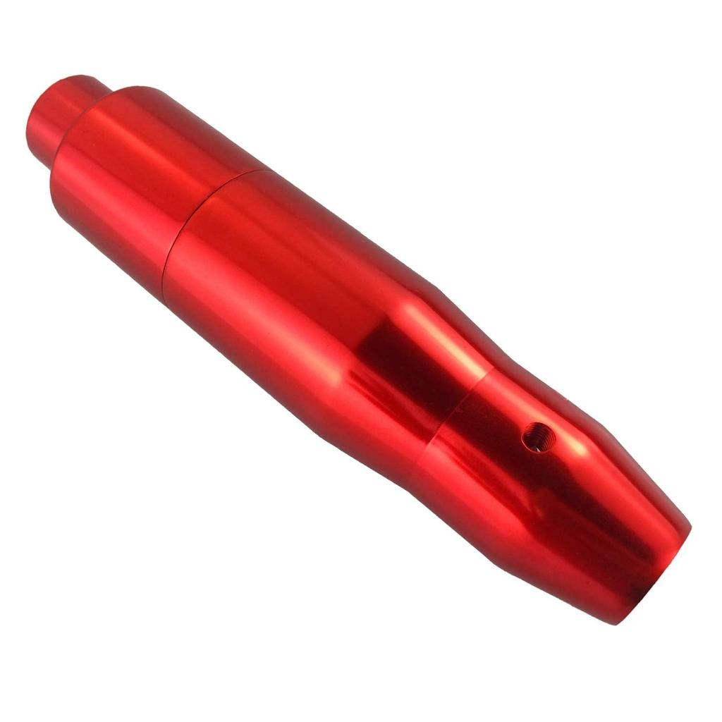 Lunsom Button Shift Knob Aluminum Shift Lever Metal Shift Knob for Auto Car (Red)