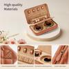 Travel Jewelry Box Diamond Quilted Leather Travel Jewelry Jewelry Organizer for Gift for Women and Girls Vee&In. Organizer, Case,