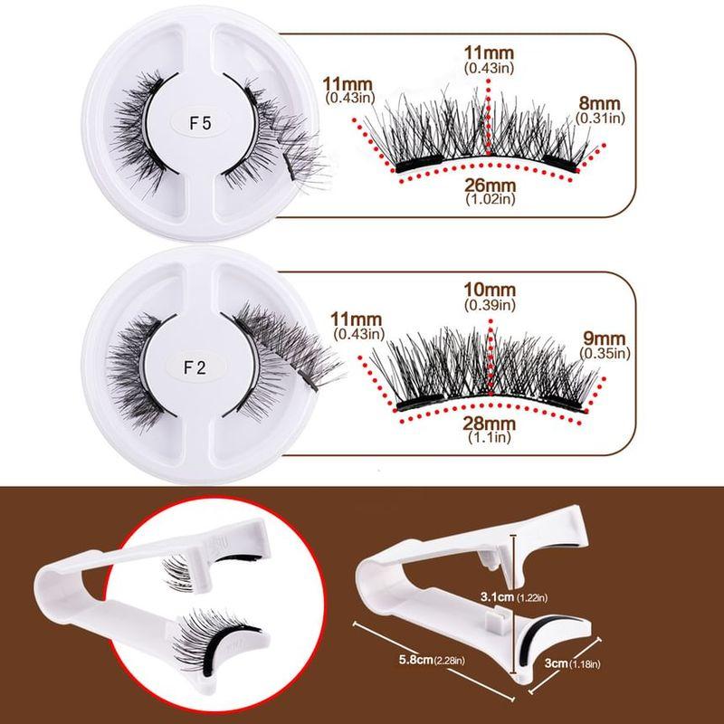 Lashie - Magnetic Multipack False Eyelashes with Tweezers