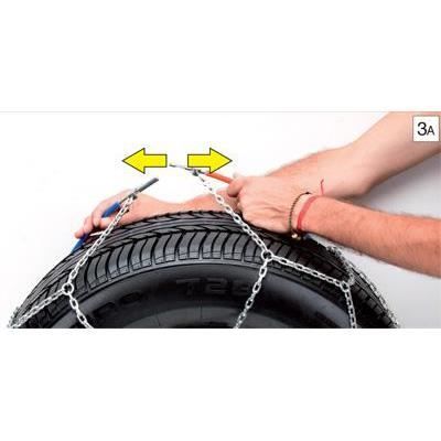 HUSKY Advance HUSA120 — 9 Mm Snow Chains (game of 2) for 15–19" Tires, Automatic Fitting, ABS Compatible