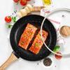 MICHELANGELO Marble Coated Frying Pan, 26cm, Induction Compatible, with Lid, Non-stick, Easy to Clean, Suitable for 1-2 People, Perfect for Omelets,