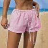 Ladies' Elastic Waist Casual Shorts - Made of Lightweight and Breathable Fabric , Suitable for Both Home and Outdoor Casual Wear, Loose and Soft