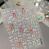 Professional Look Nail Art Stickers 5D Bow Pearl Heart for French Polka Dot Nails