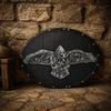 Handmade Engraved Eagle Wooden Plaque  Rustic Wildlife Wall Art, Patriotic Decor