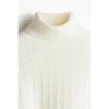 H M Turtleneck Sweater Regular Fit creaM