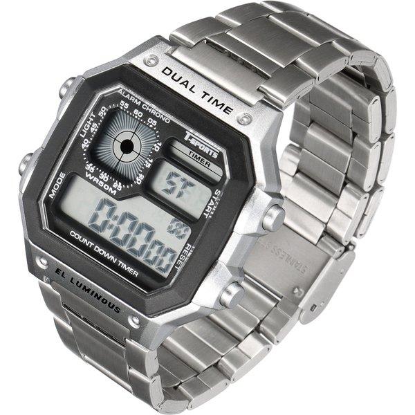 CREPHA TS-D306 Unisex Wrist Watch TS-D306-SV TS-D306-BK Gift Casual Business Sports Student