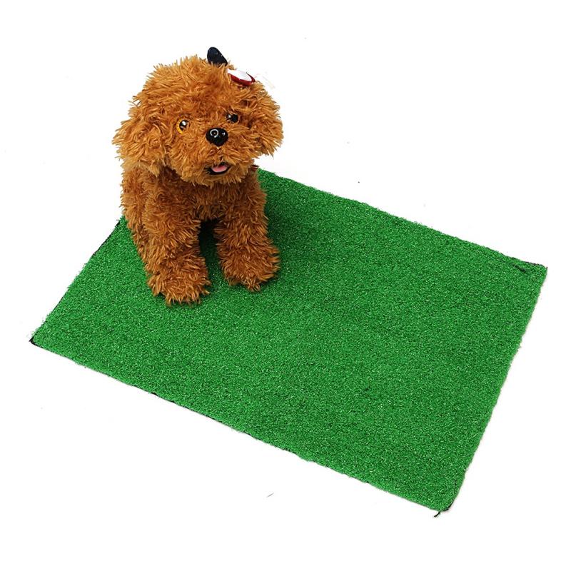 Pet Dog Cat Artificial Grass Toilet Mat Indoor Potty Trainer Grass Turf Pad Pet Supplies
