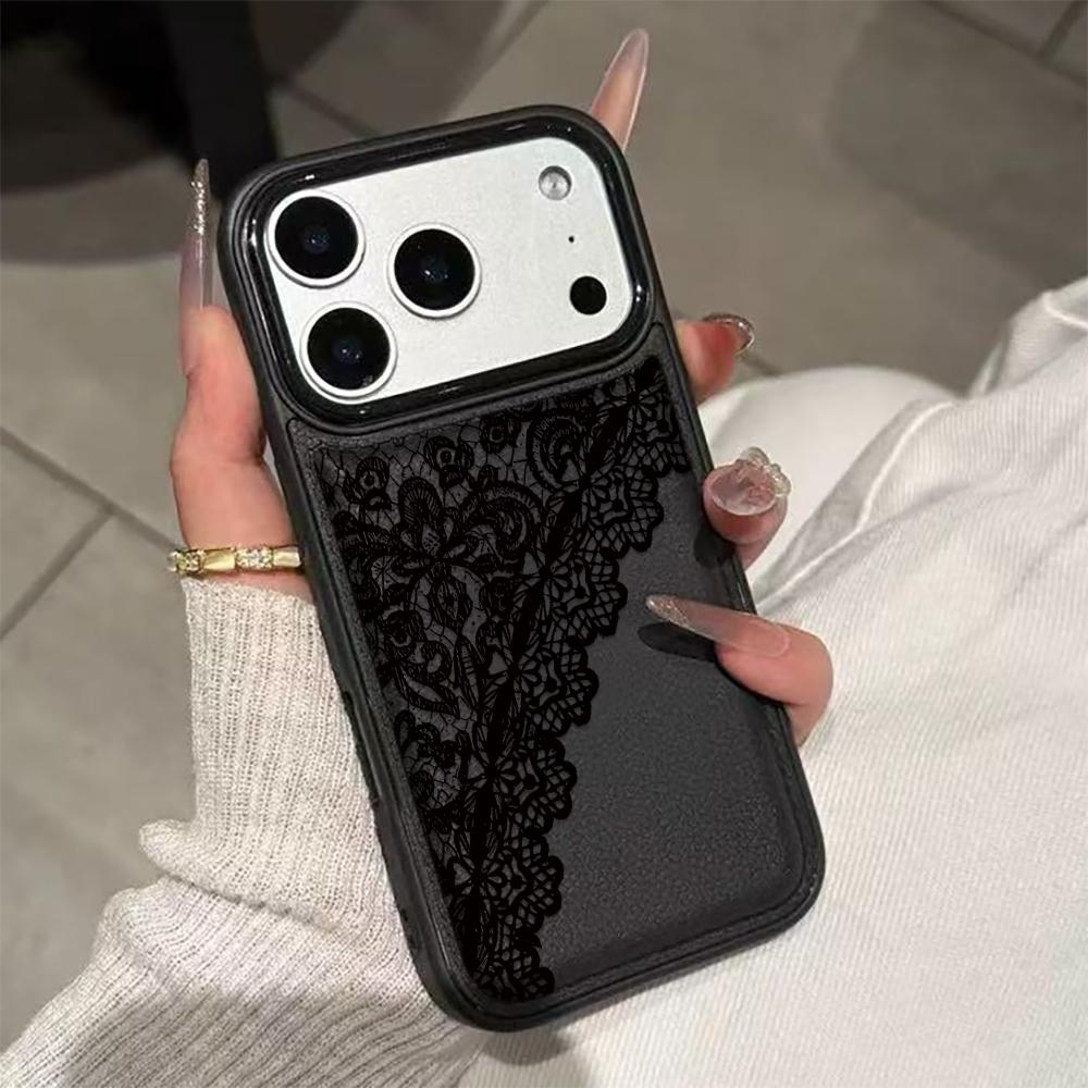 

Сексуальный кружевной чехол для телефона для iPhone 17 17Air 16 15 Чехол для iPhone 11 13 12 14 Pro Max 16 15 14 Plus Чехол-крышка Funda 17 17Air iphone 17