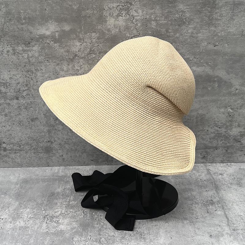 

Ins Chic Summer Can Fold Fine Grass Французская пасторальная Лолита Пляжная женская кепка Женская шляпа от солнца Оптовая продажа head size 57cm
