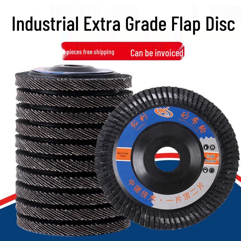 Hongli Extra Thick Flap Disc: Metal & Stainless Steel Abrasive Polishing Wheel for Woodworking