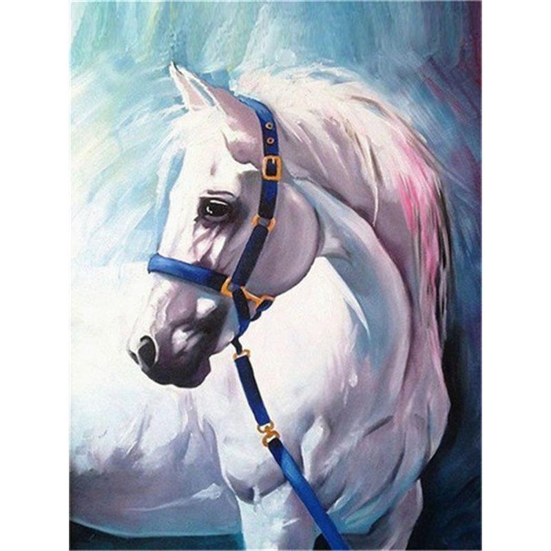 Diamond Painting Horse Full Round Diamond Embroidery Animals Picture 5D Diy Mosaic Rhinestone Home Decoration