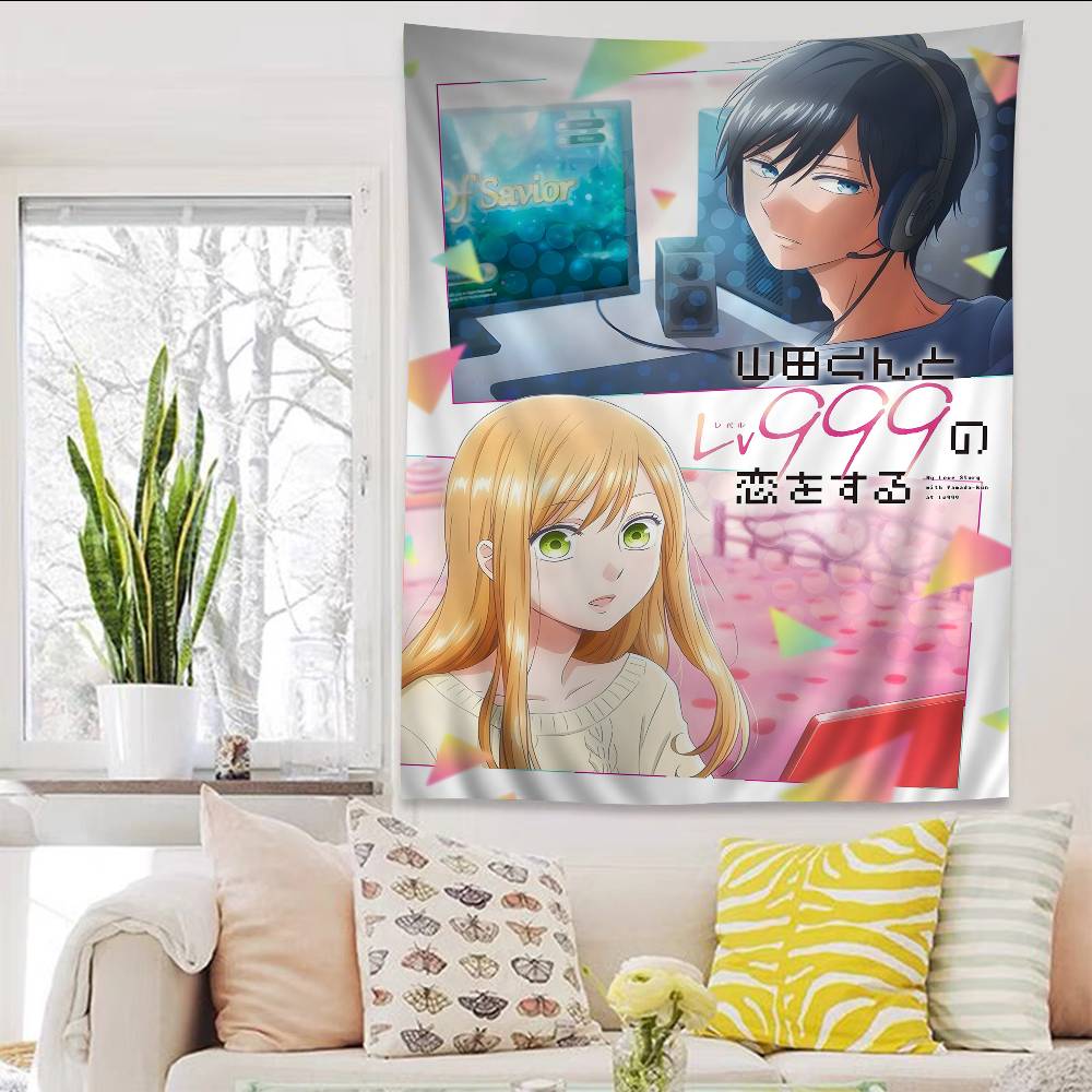 Anime My Love Story With Yamadakun At Lv999 Anime Anime Tapestry Hanging Tarot Hippie Wall Rugs Dorm Home Decor
