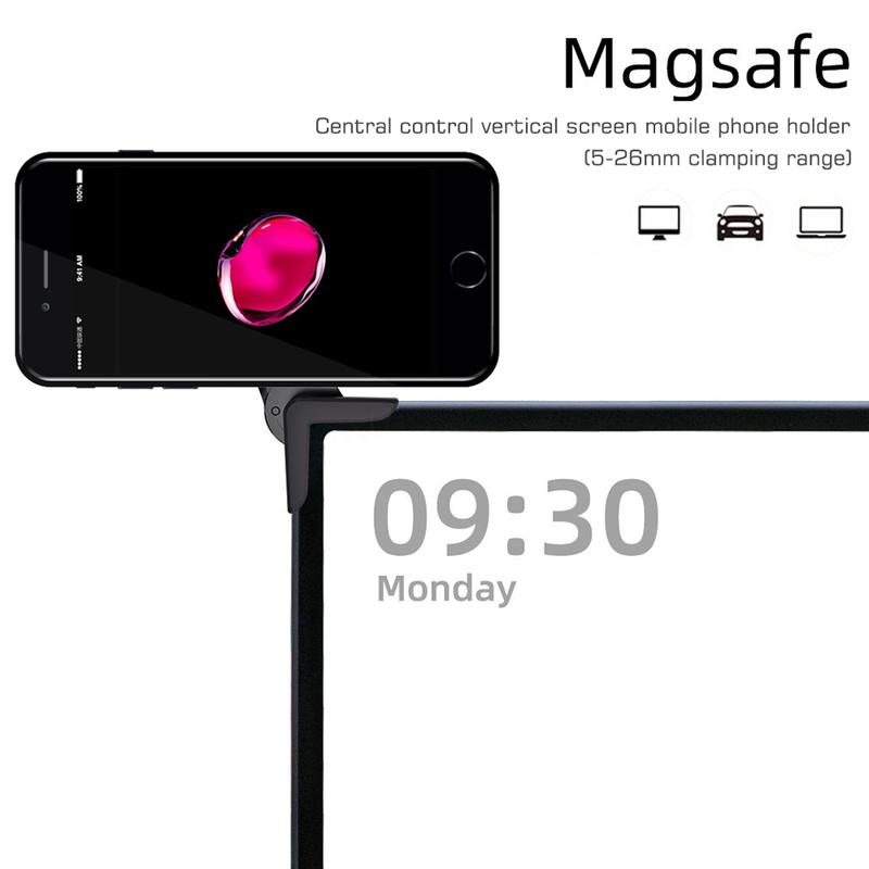 Car Mounted Display Screen Phone Magnetic Holder 360 Degree Freely Rotation Foldable Mount Usded for Car Electric Vehicle