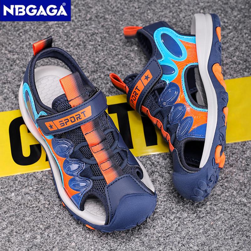 Summer Sport Sandals for Children's Boys Breathable Anti-Slip Beach Water Shoes Outdoor Anti-Bump Walking Sandails