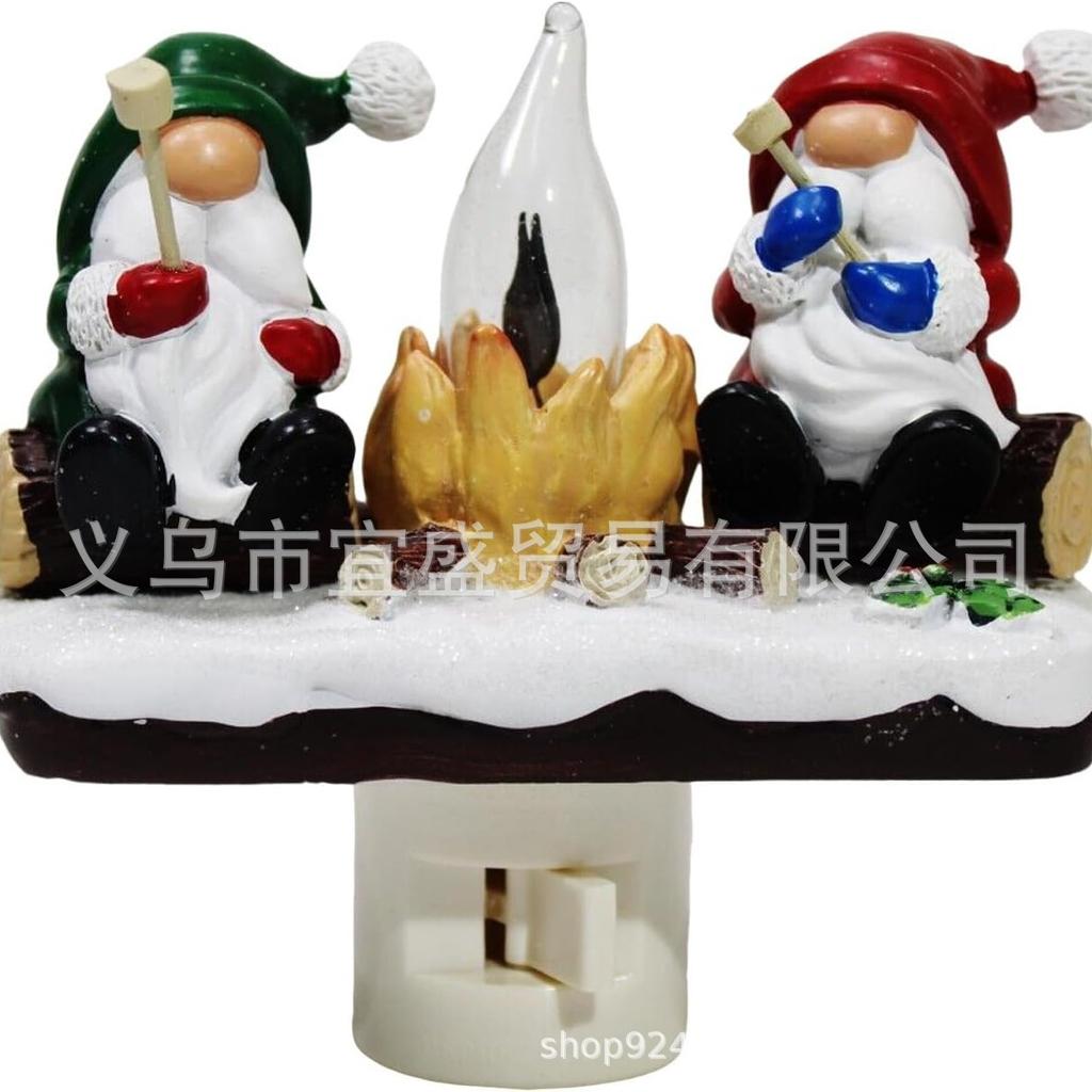 Ghost Campfire Flickering Nightlight, Halloween Decoration, USB Powered, Creative Home Gift