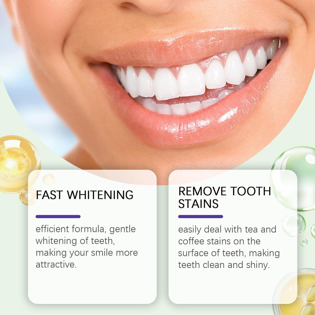 Hydroxyapatite Teeth Whitening  Patch, Multi Purpose Teeth Whitening Gel Teeth Whitening Agent Low Sensitivity Remove Yellow Teeth Teeth 7pcs