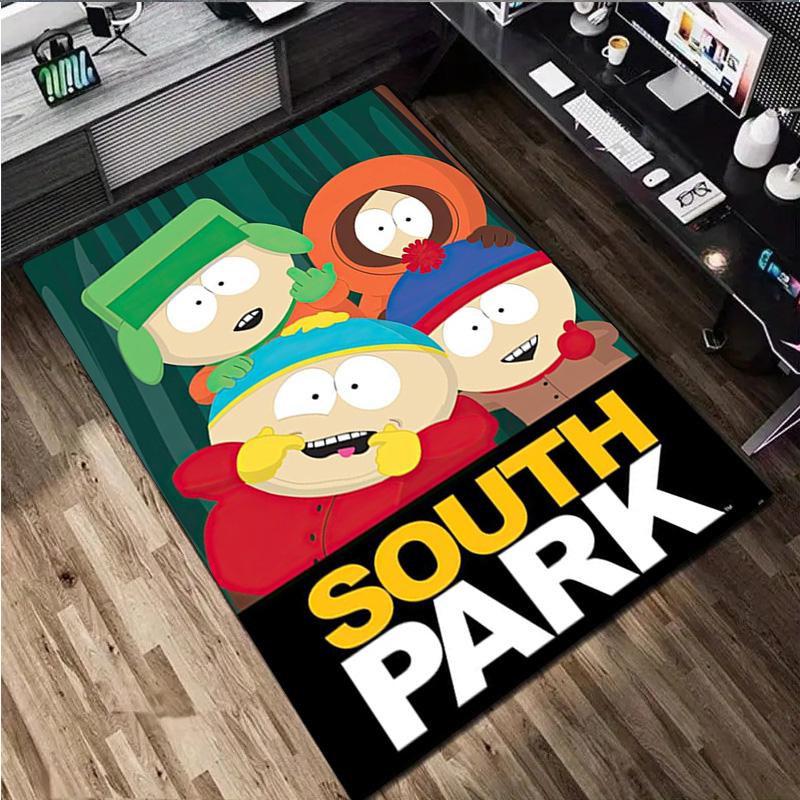 South Park Characters Carpet Office Decorative Carpet For Living Room Bedroom Door Mat Floor Rug Computer Chair Area Rug Perfect Holiday Gift
