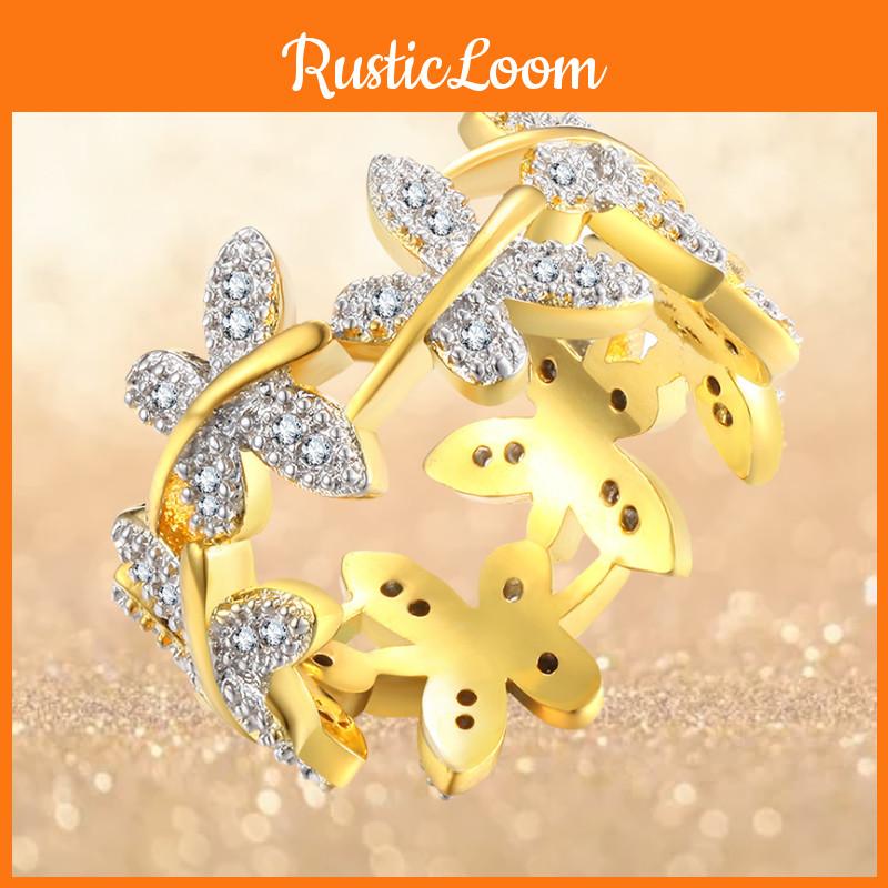 Stunning Vintage Style Butterfly Ring Crafted From Brass And Stainless Steel For Fashion Lovers