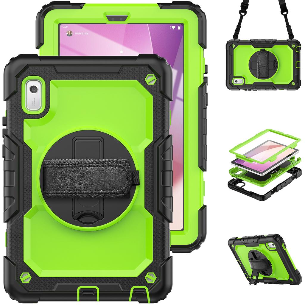 360 Rotatable Kickstand Armor Case for Lenovo M9 2023 9.0 Inch TB-310FU TB-310XU with Screen Protector Hybrid Cover Shockproof